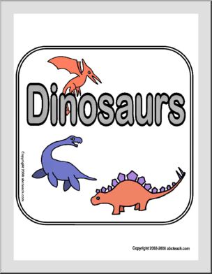 Sign: Dinosaurs