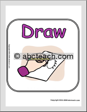 Classroom Sign: Draw
