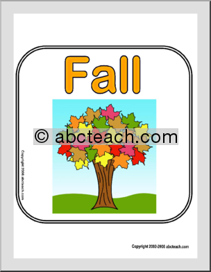 Sign: Fall