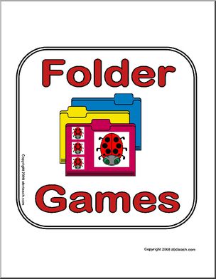 Center Sign: Folder Games