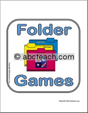 Center Sign: Folder Games
