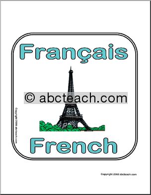 Center Sign: French/FranÃais