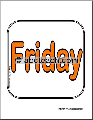 Sign: Friday