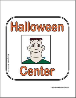 Center Sign: Halloween Center