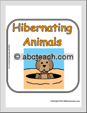 Theme Sign: Hibernating Animals
