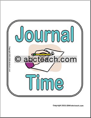 Sign: Journal Time