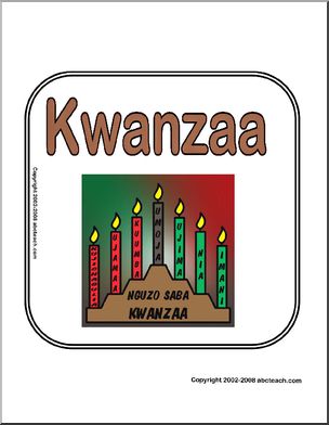 Sign: Kwanzaa