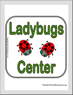 Sign: Ladybugs