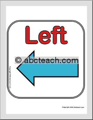 Directional Sign: Left