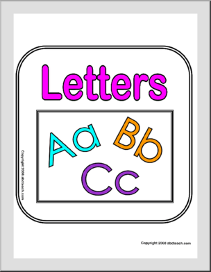 Letters Center Sign