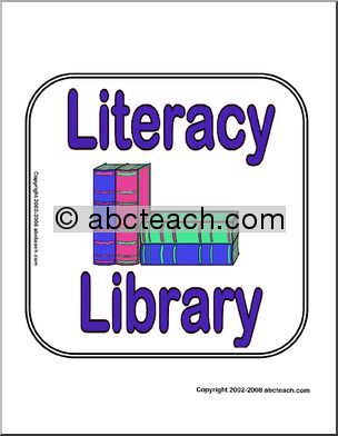 Literacy Library Sign