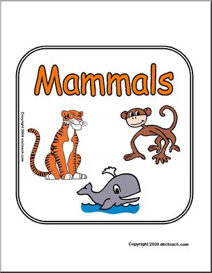 Sign: Animals – Mammals