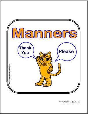 Sign: Manners
