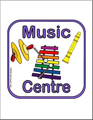 Sign: Music Centre (color)