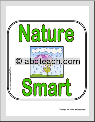 Sign: Nature Smart (Multiple Intelligence)