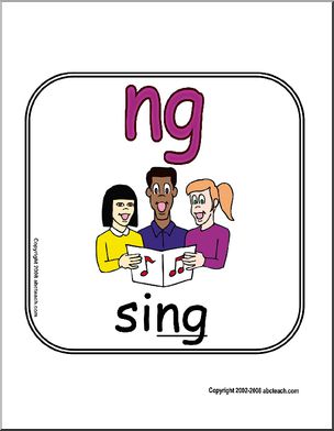 Consonant Blend NG Sign