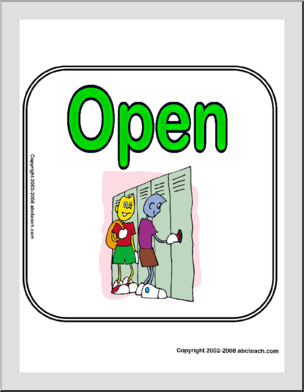 Sign: Open