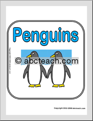 Sign: Penguins