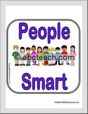 Sign: People Smart (Multiple Intelligence)