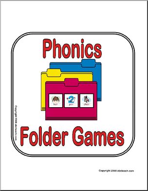 Center Sign: Phonics Folder Games