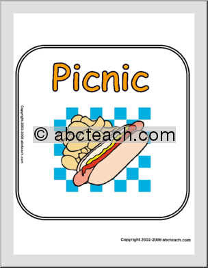 Theme Sign: Picnic