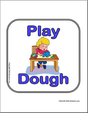 Center Sign: Play Dough