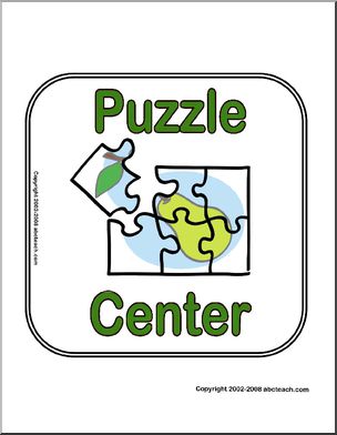 Sign: Puzzle Center