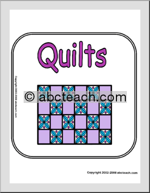 Theme Sign: Quilts