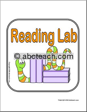 Sign: Reading Lab