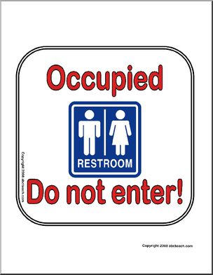 Sign: Bathroom Occupied