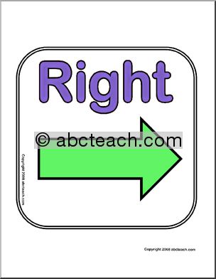 Sign: Directional – Right