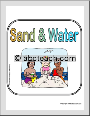 Center Sign: Sand/Water