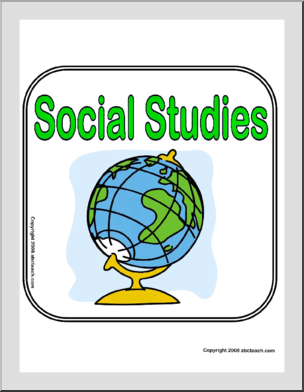 Center Sign: Social Studies