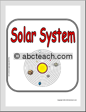 Sign: Solar System