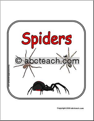 Sign: Animals – Spiders