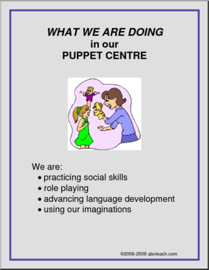 What We Are Doing Sign: Puppet Centre