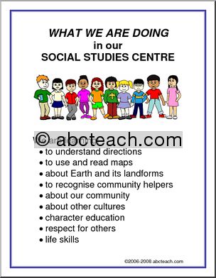 What We Are Doing Sign: Social Studies Centre