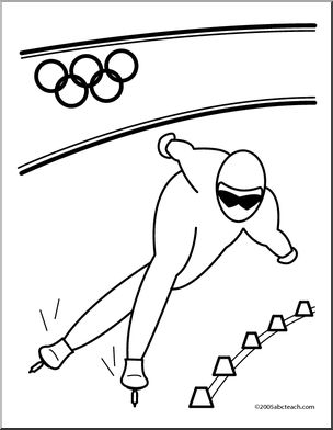 Coloring Page: Olympics – Skating