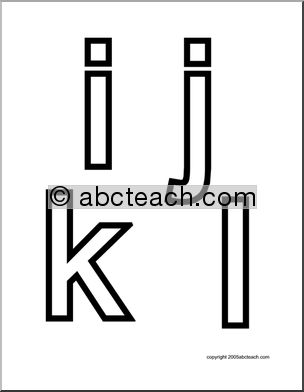 Alphabet Letter Patterns: Basic Alphabet a-z (b/w)
