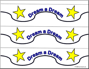 Bulletin Board Trim: Dream a Dream (stars)