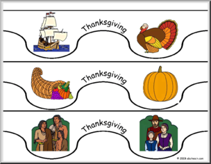 Bulletin Board Trim: Thanksgiving  – color