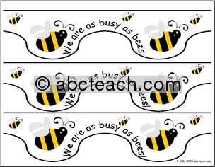 Bulletin Board Trim: We are as busy as bees! (small)