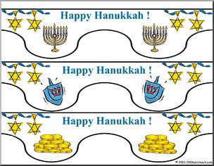 Bulletin Board Trim: Happy Hanukkah!  (small)