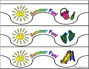 Bulletin Board Trim: Summer Fun (small)