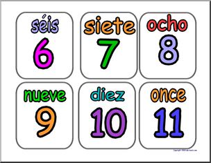 Spanish Numbers (set 1) | Abcteach