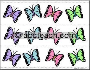 Bulletin Board Trim: Butterflies (small)