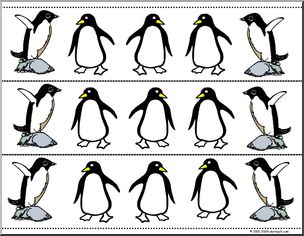 Bulletin Board Trim: Penguins (small)