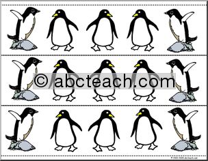 Bulletin Board Trim: Penguins (small)