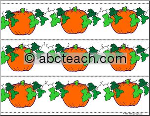 Bulletin Board Trim: Pumpkin Patch (small)