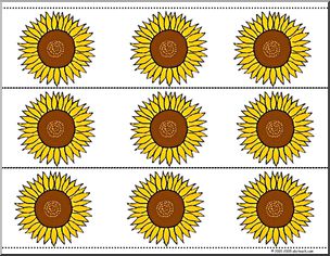 Bulletin Board Trim: Sunflowers (small)